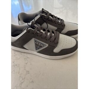 Men's Fashion Sneakers Guess Tiogo Sneaker Skate Logo‎ Street Shoe 9.5 Gray